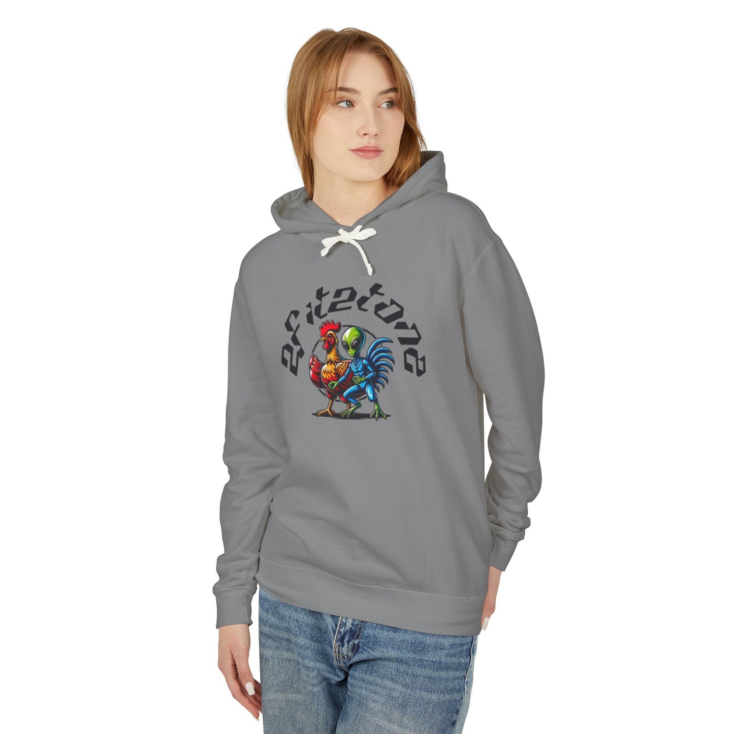 Chicken and Alien Hoodie