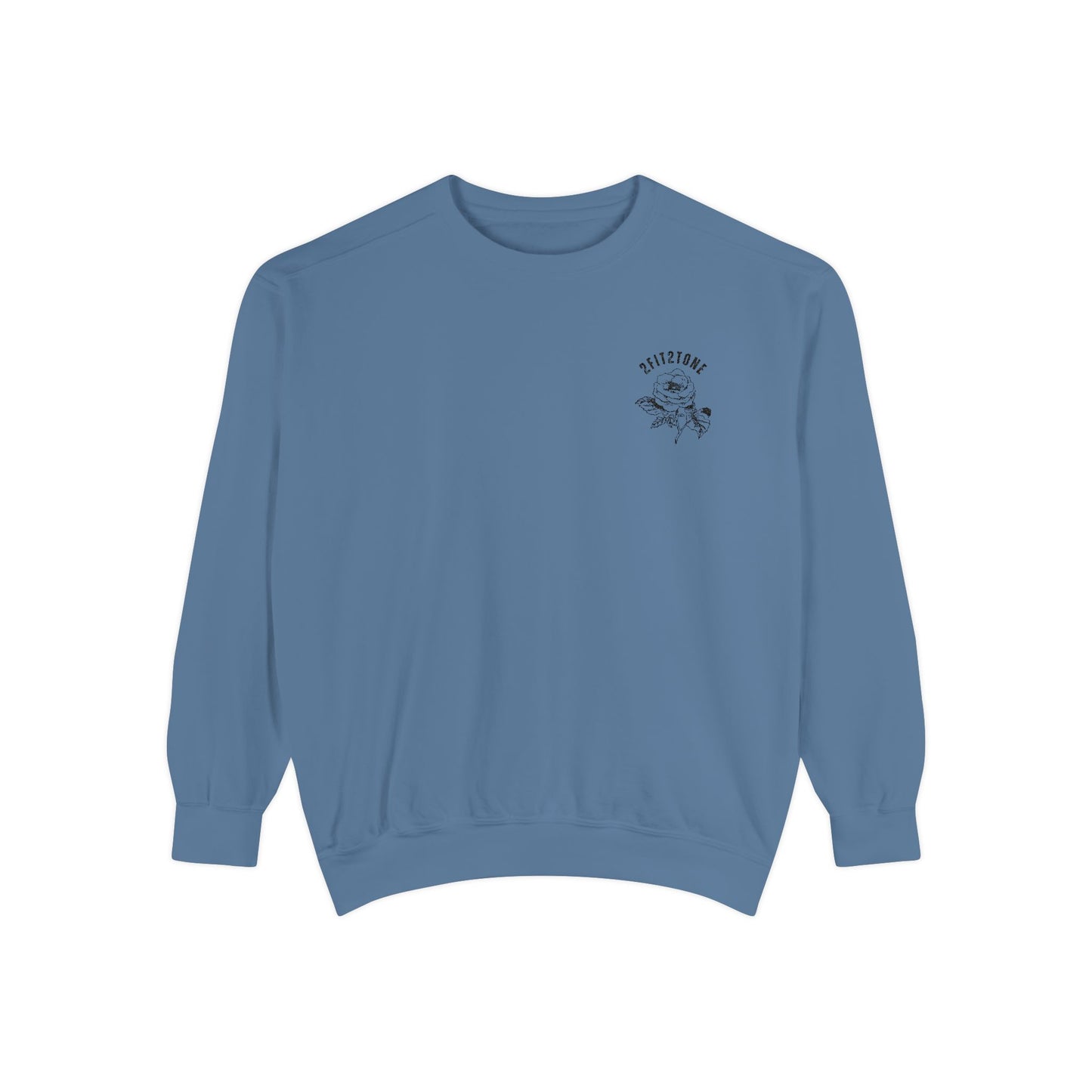 embordered rose crewneck