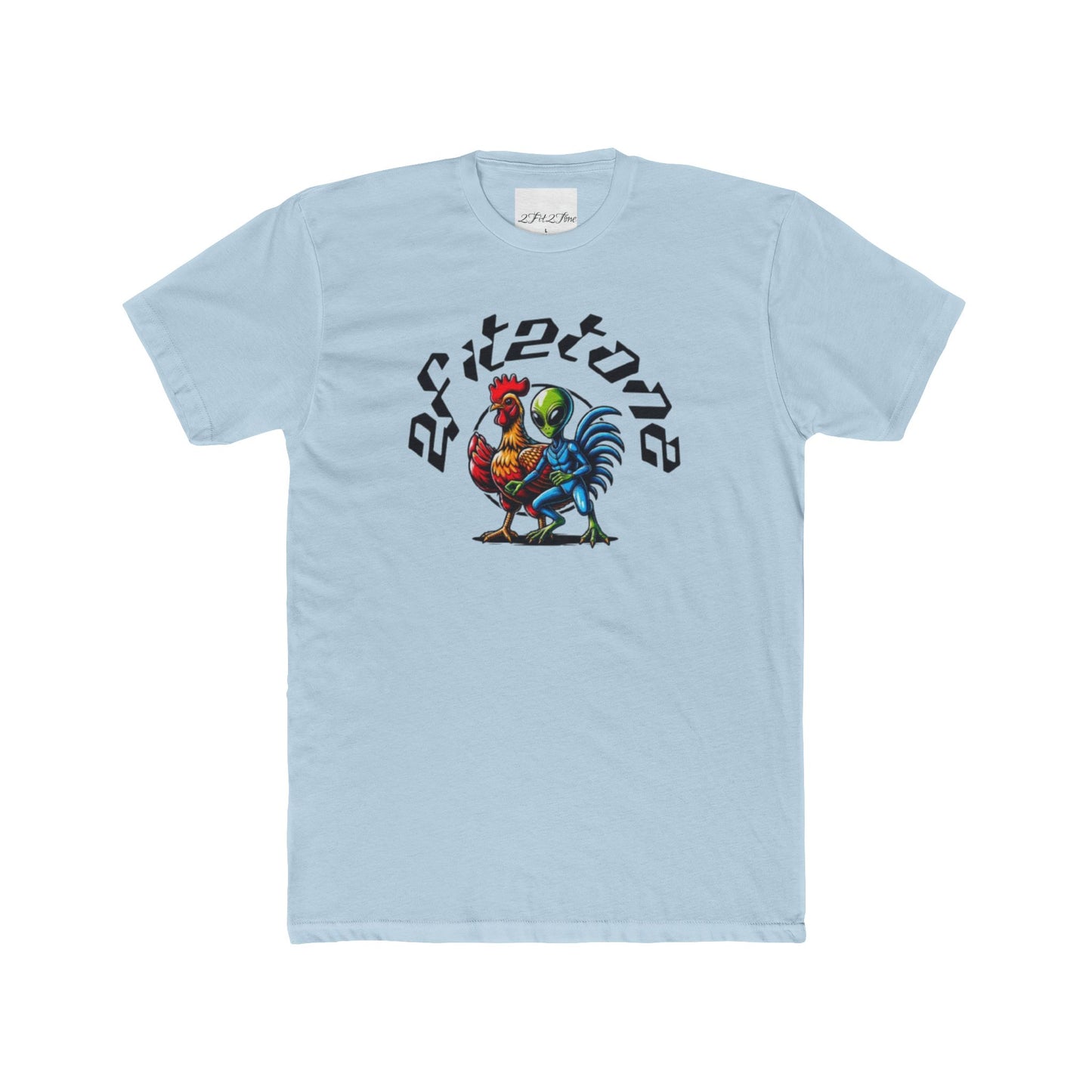 Chicken and the alien Cotton Tee