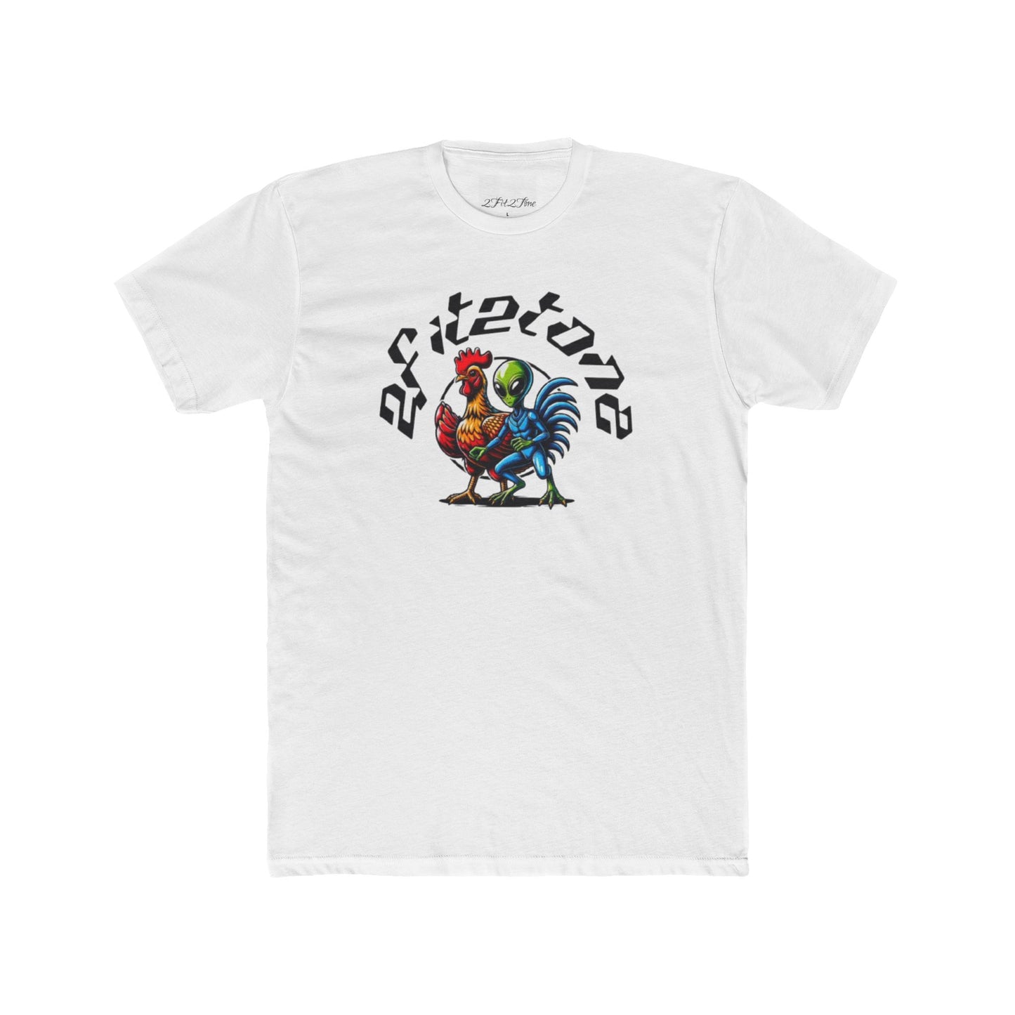 Chicken and the alien Cotton Tee