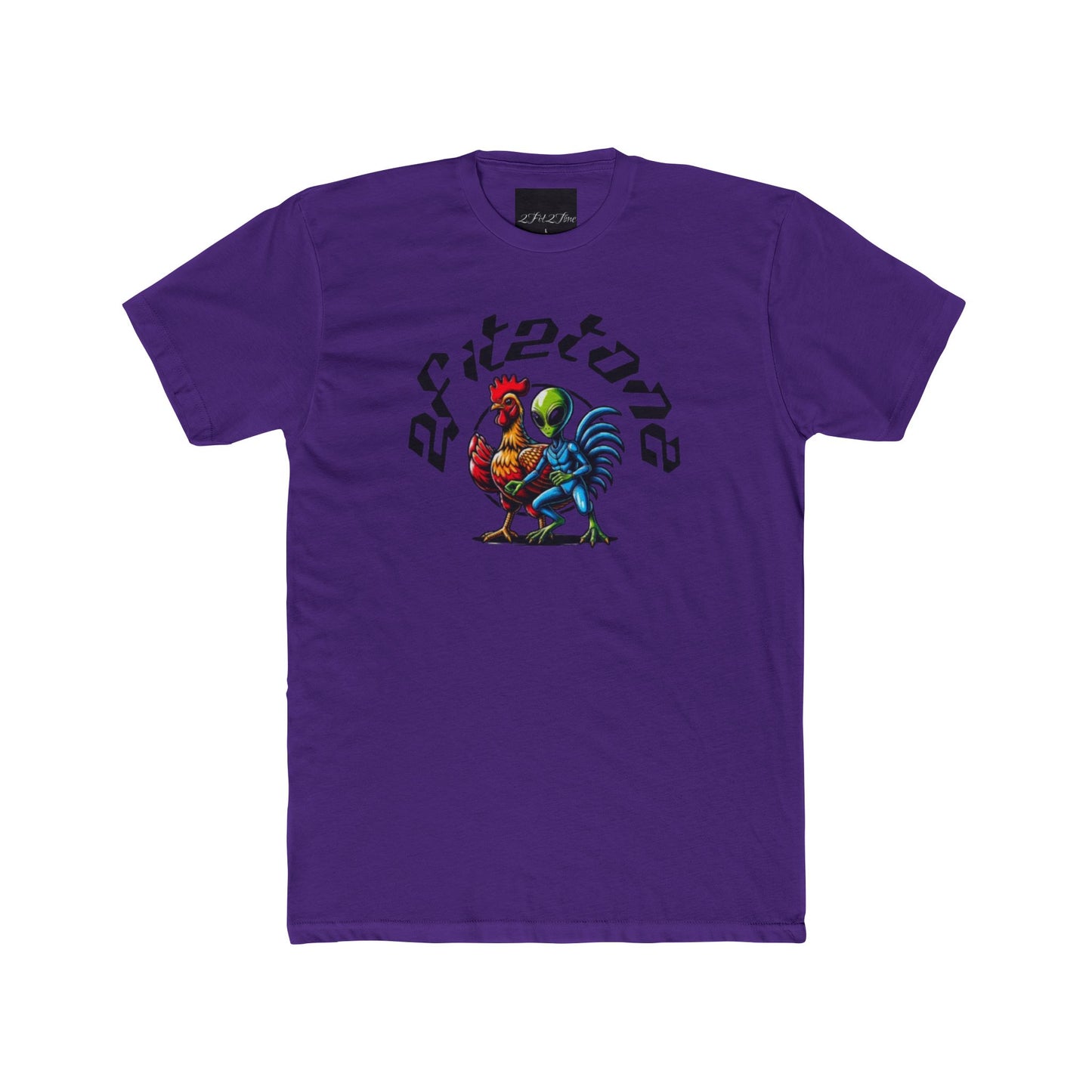 Chicken and the alien Cotton Tee