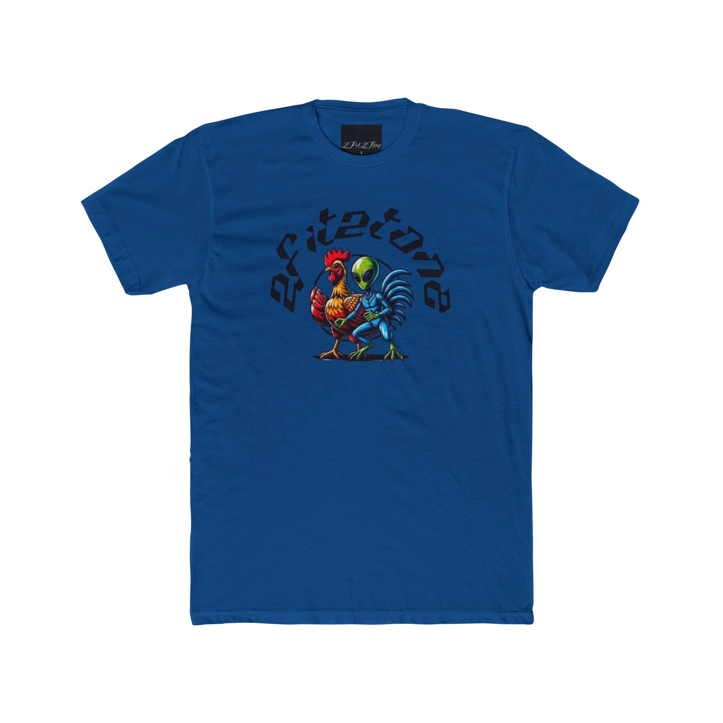 Chicken and the alien Cotton Tee
