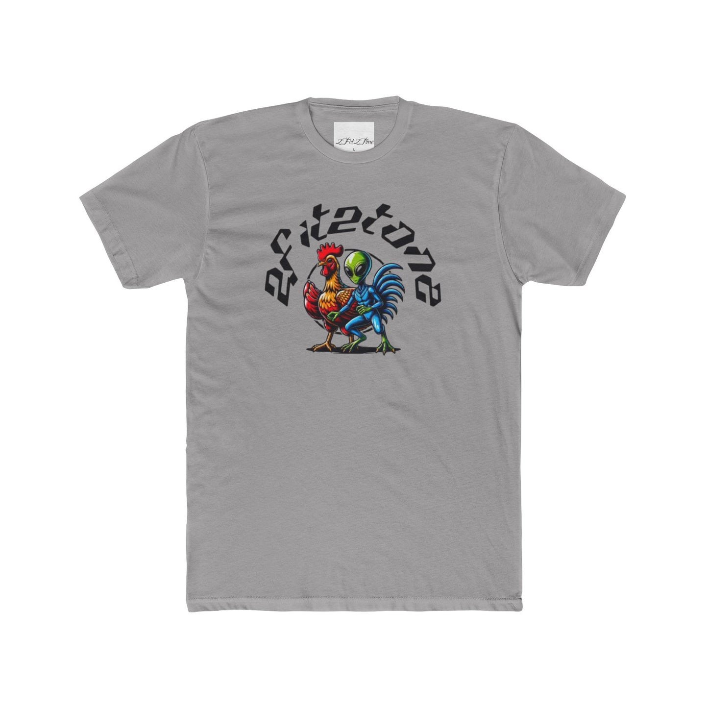 Chicken and the alien Cotton Tee