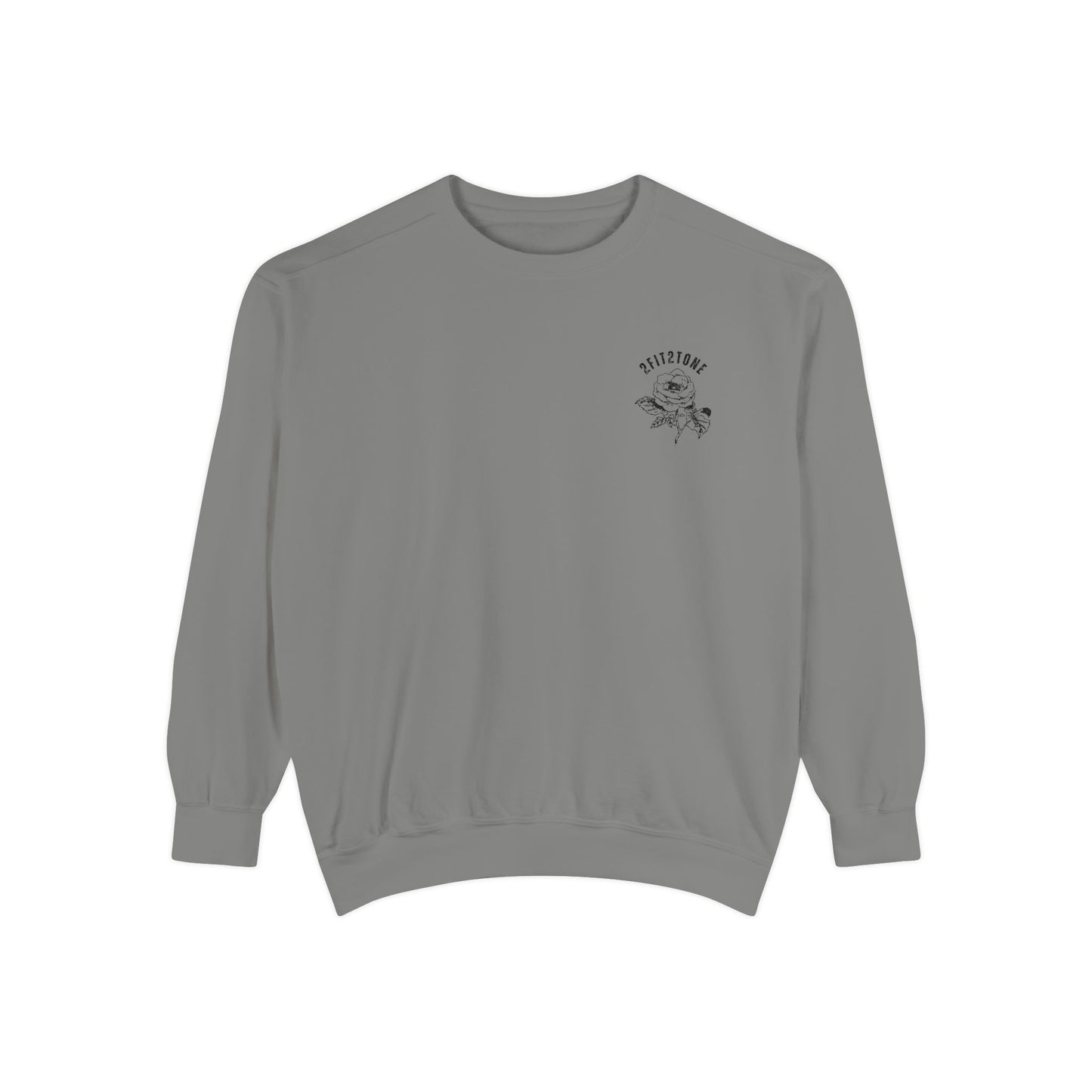 embordered rose crewneck