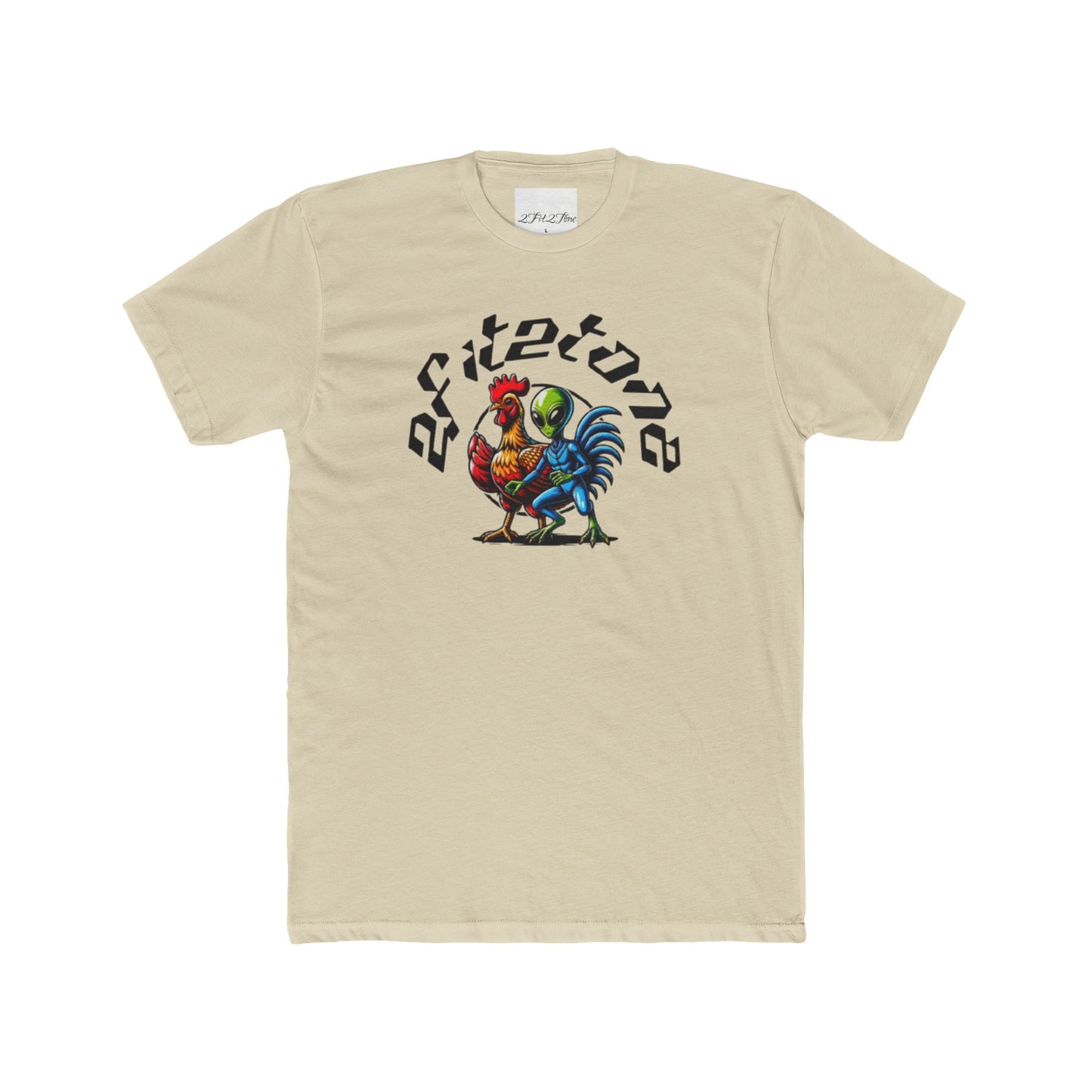 Chicken and the alien Cotton Tee