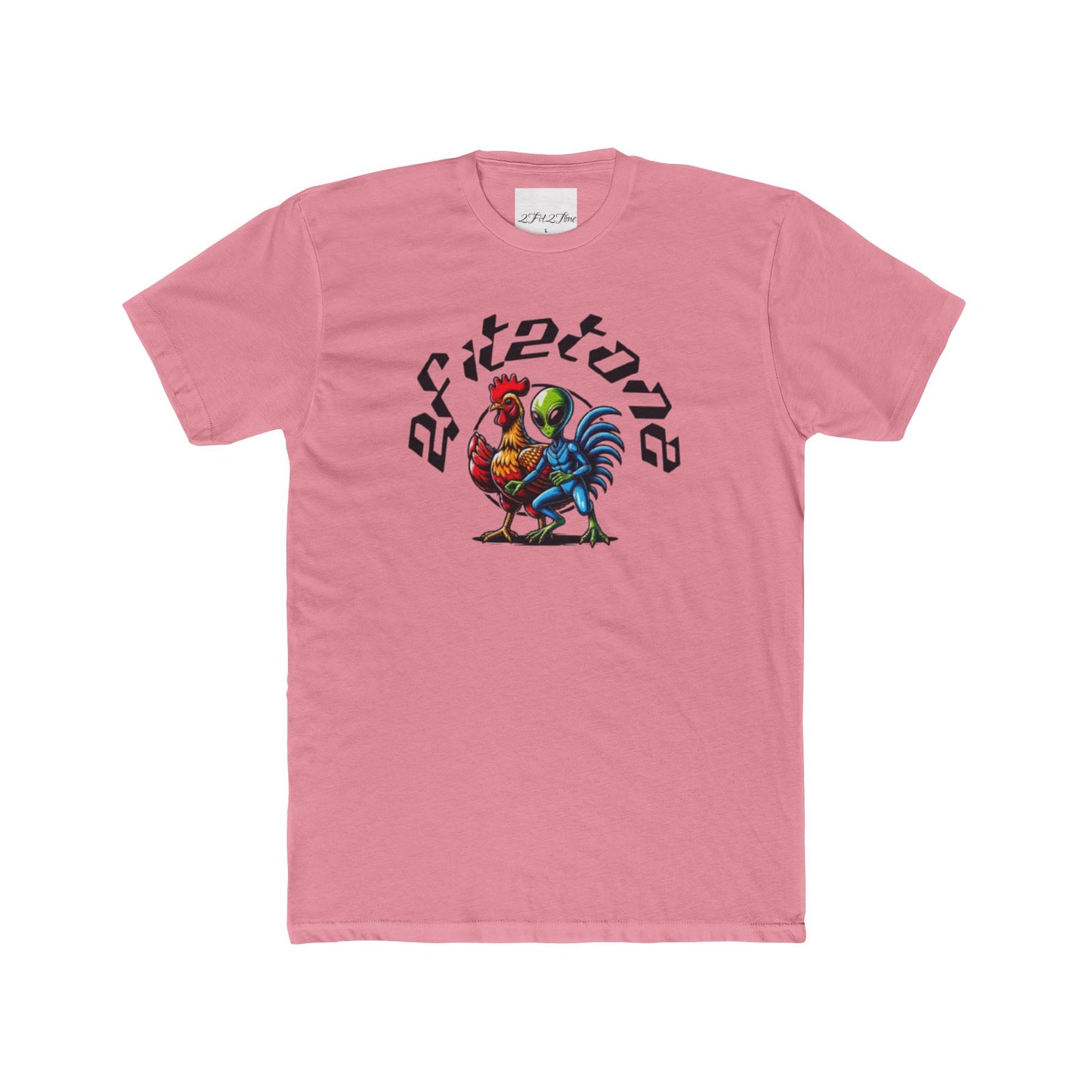 Chicken and the alien Cotton Tee