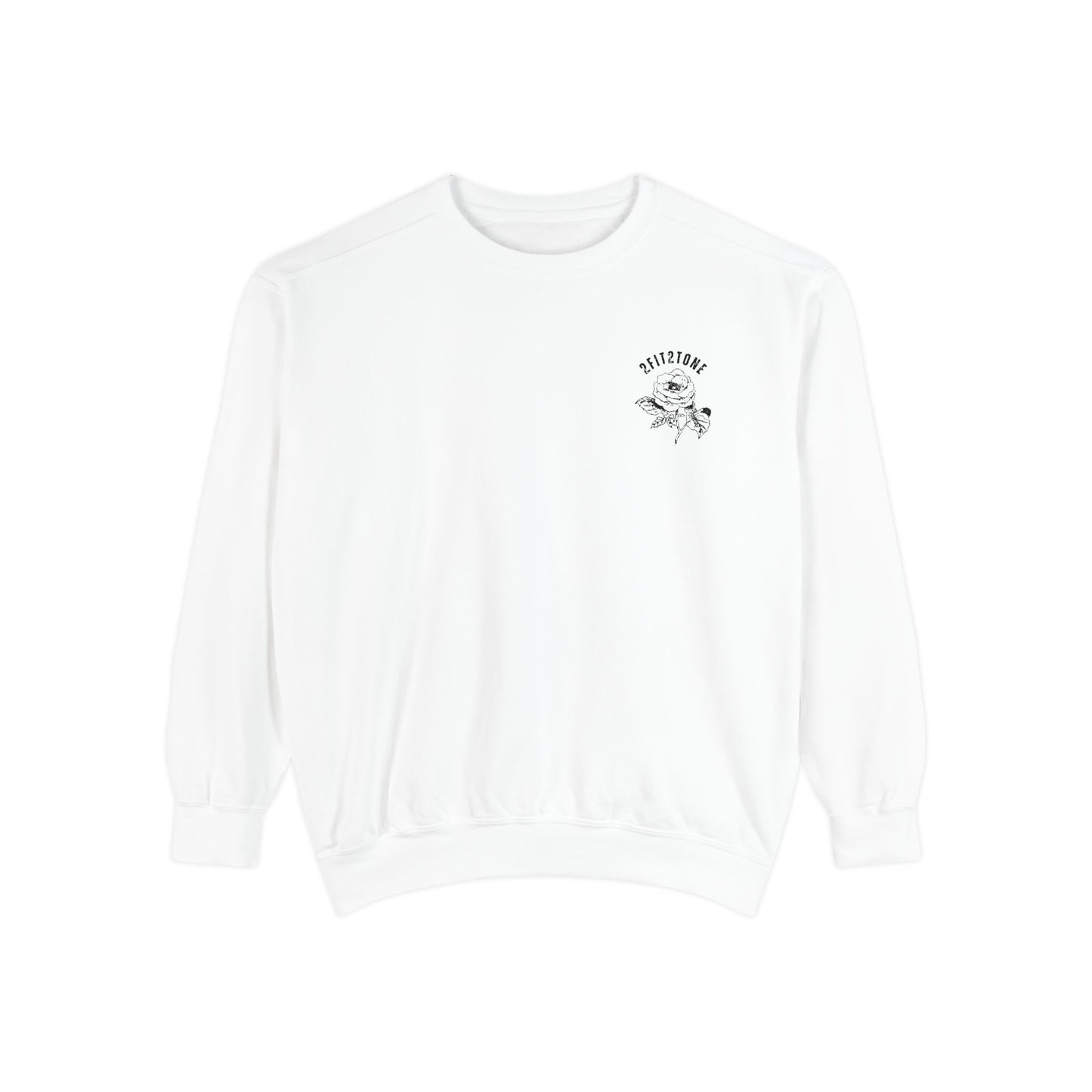 embordered rose crewneck
