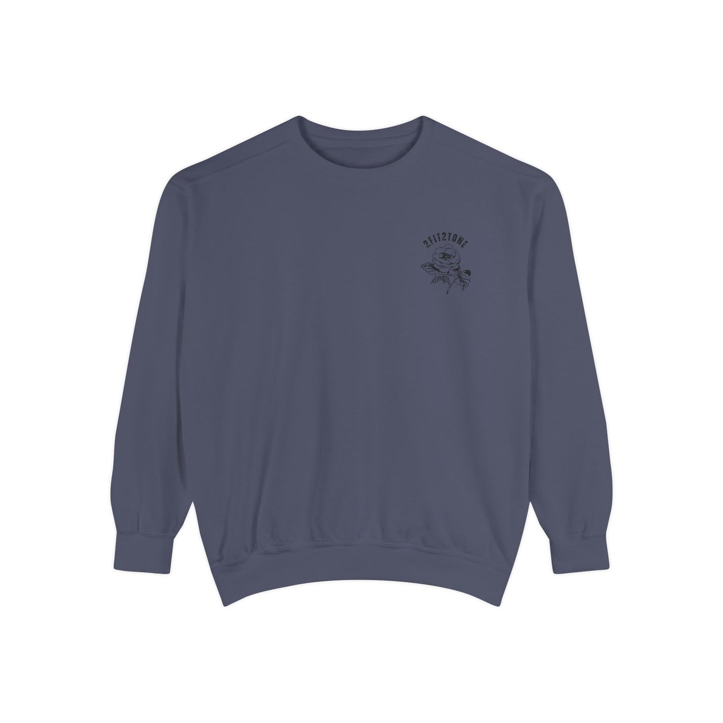 embordered rose crewneck