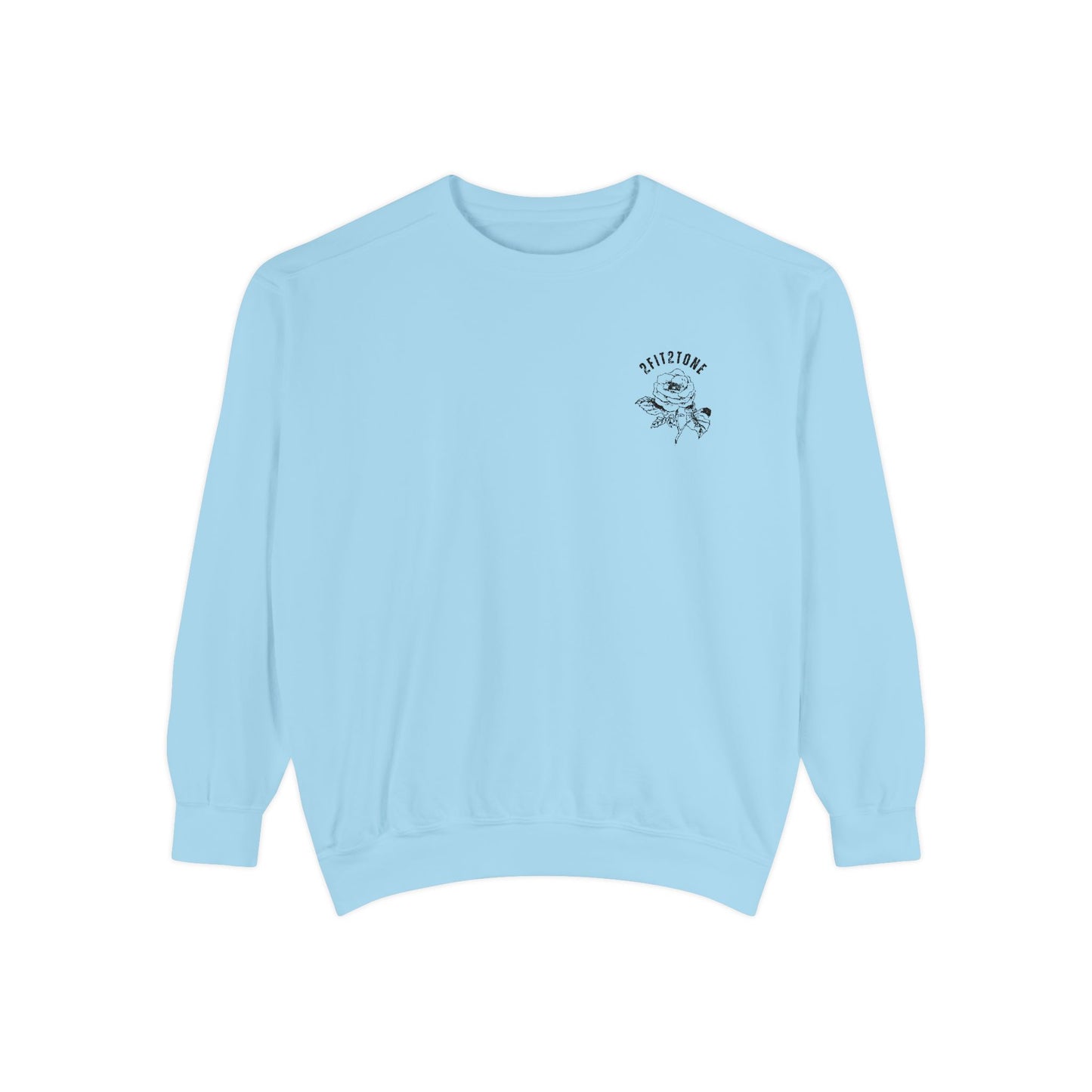 embordered rose crewneck