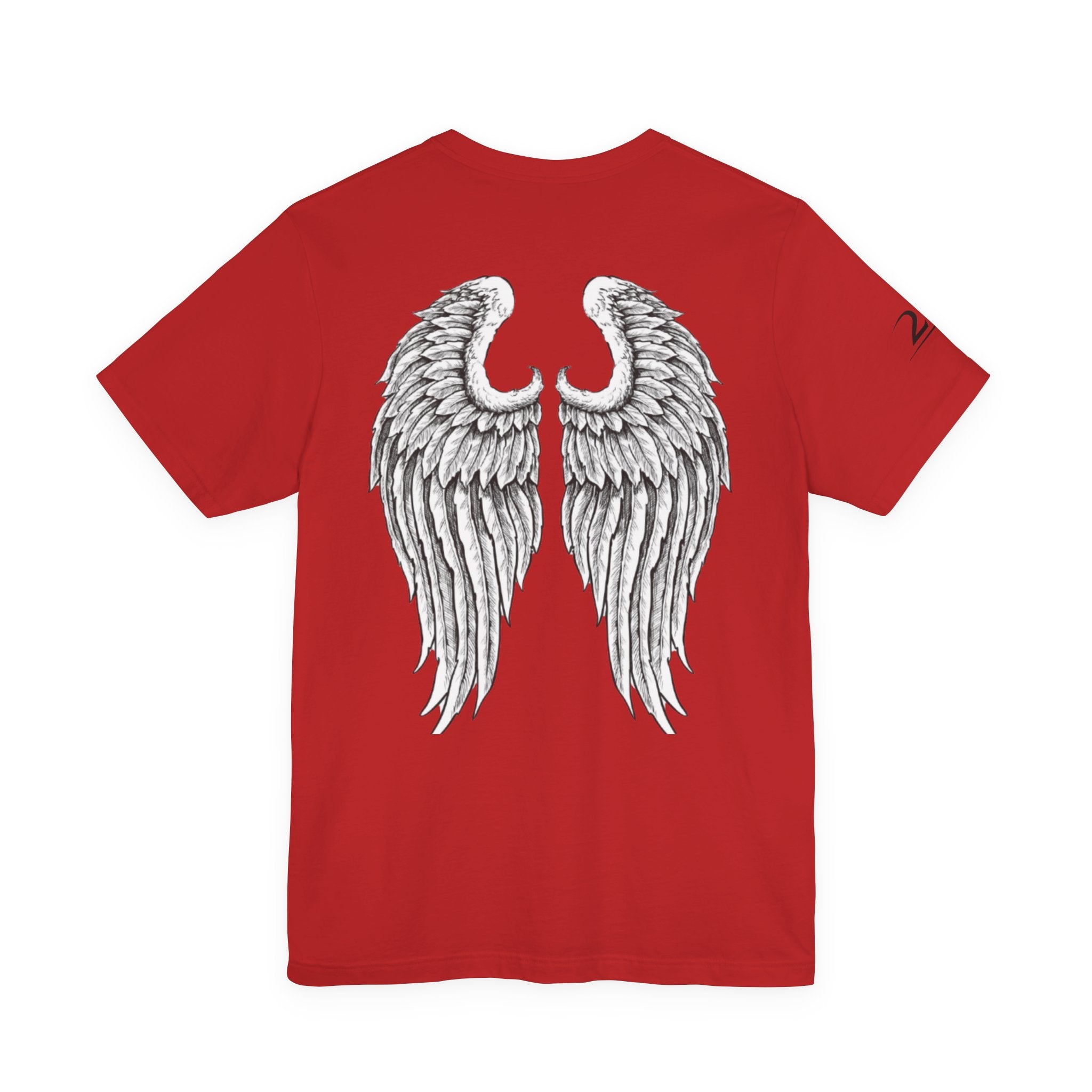 Angel Wings Graphic Tee — Large Back Wing Design T-Shirt