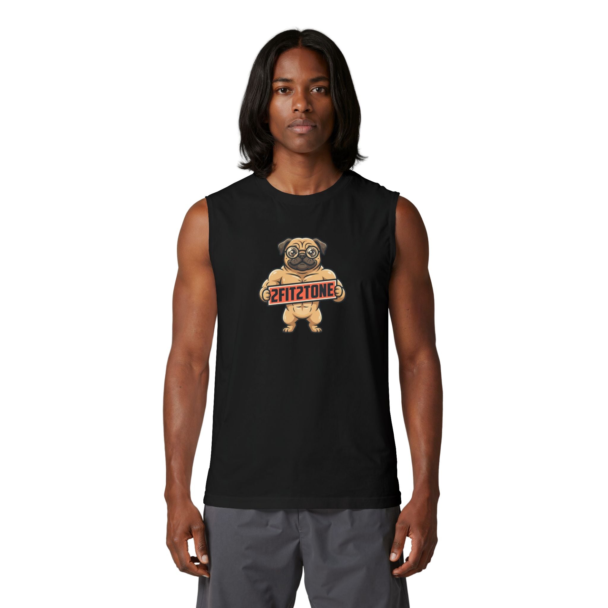 "Woof on tha shirt" 2Fit2tone graphic tee