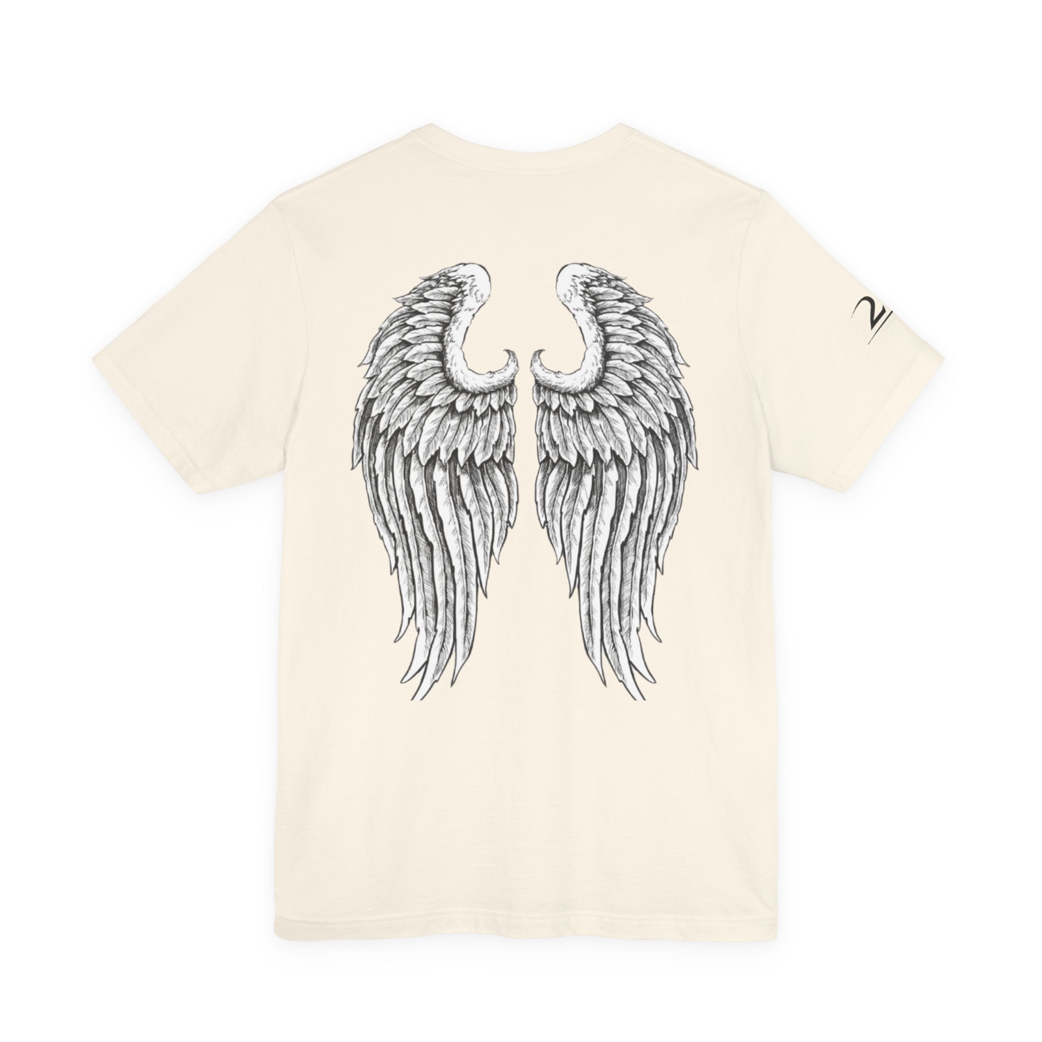 Angel Wings Graphic Tee — Large Back Wing Design T-Shirt