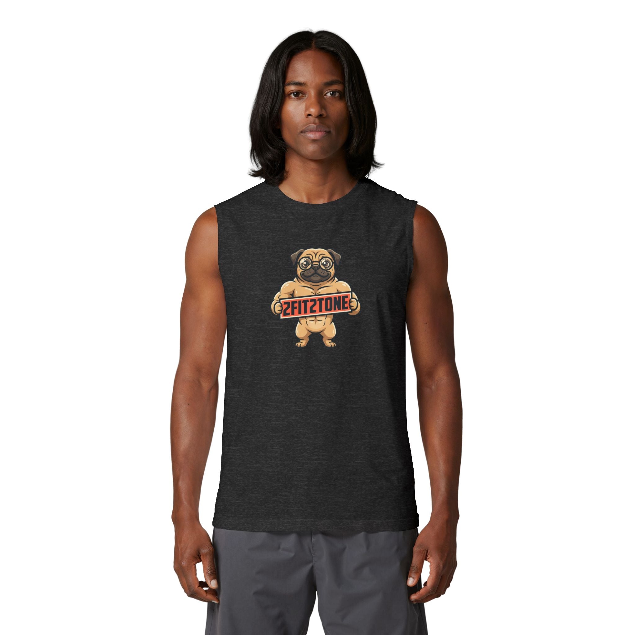 "Woof on tha shirt" 2Fit2tone graphic tee