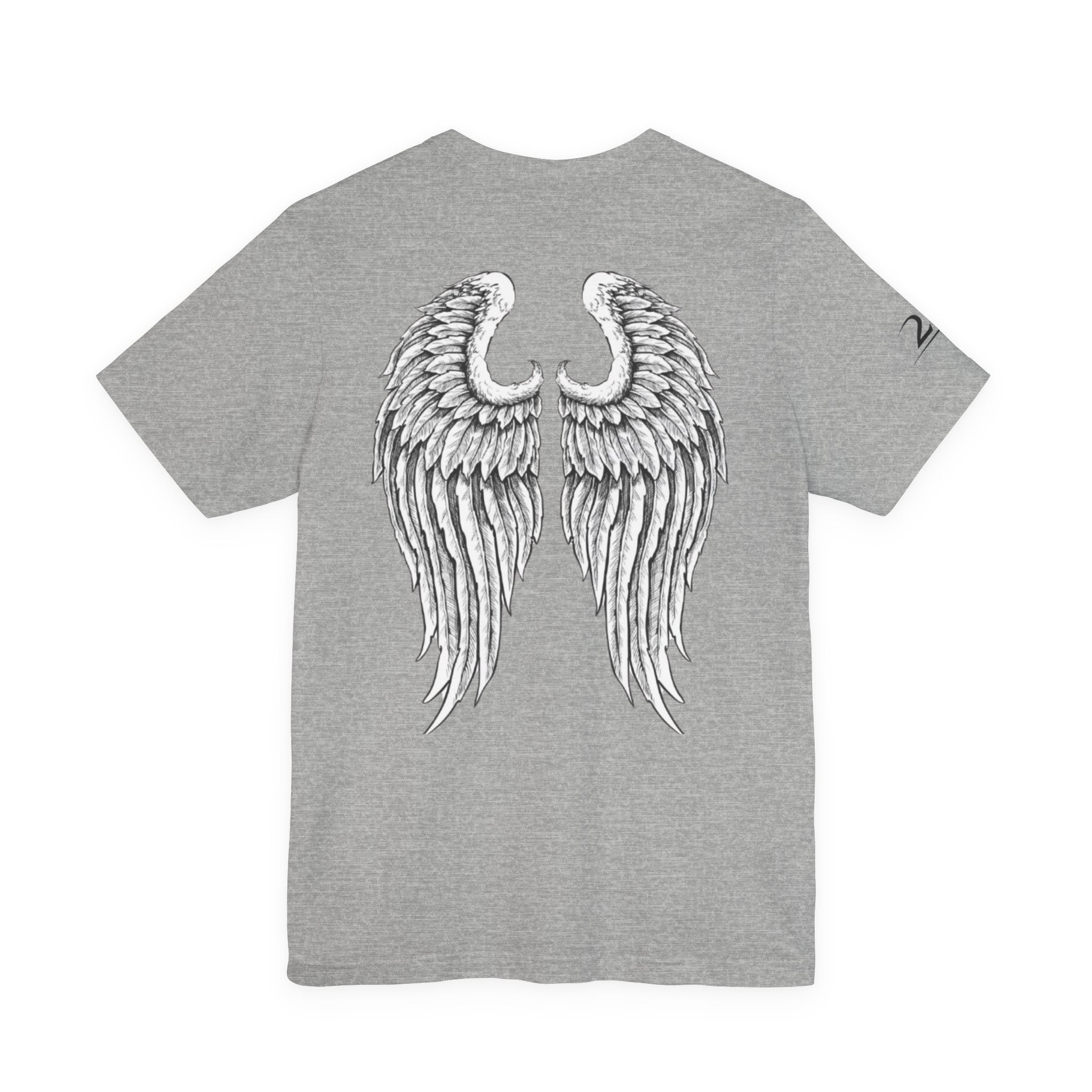 Angel Wings Graphic Tee — 2RE Chest Logo
