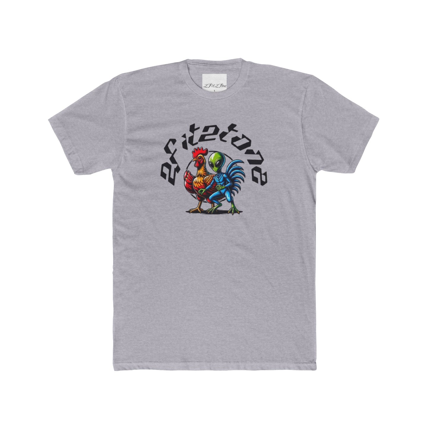 Chicken and the alien Cotton Tee