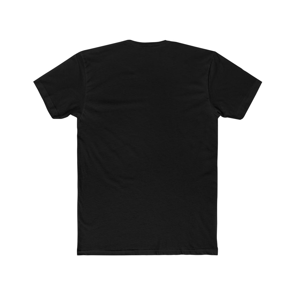 Distorted Phrase Graphic Tee — Minimalist Wavy Text Shirt