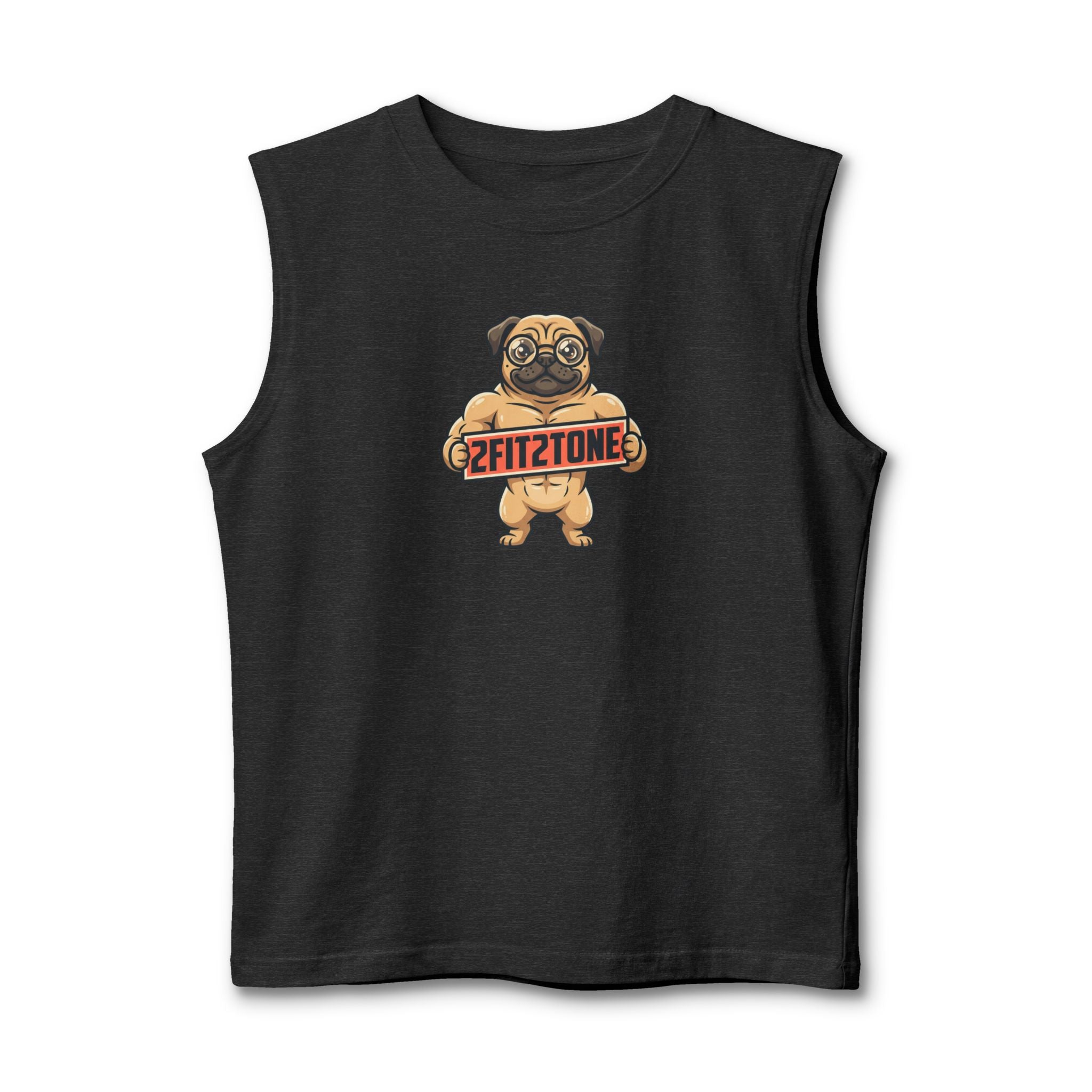 "Woof on tha shirt" 2Fit2tone graphic tee