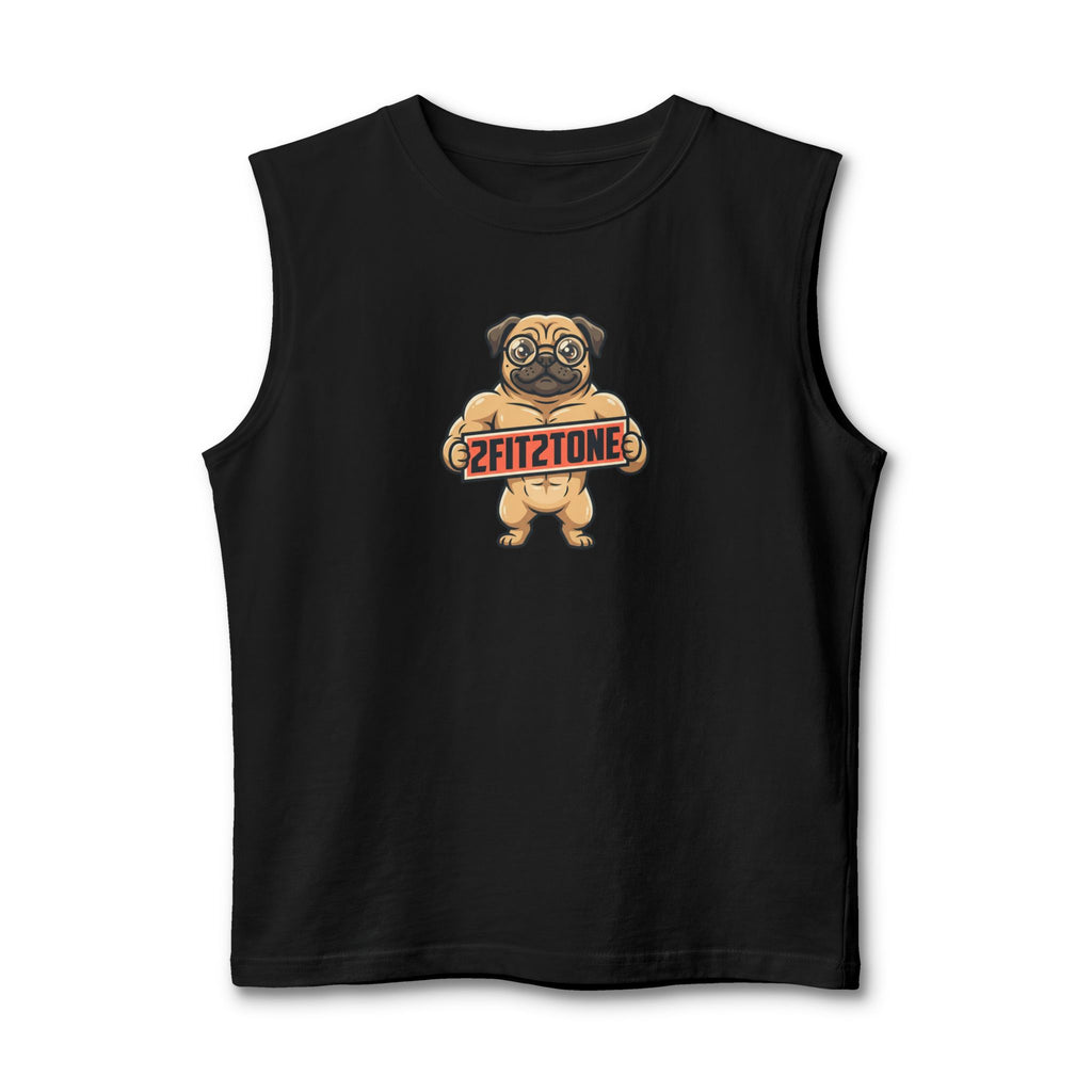 "Woof on tha shirt" 2Fit2tone graphic tee