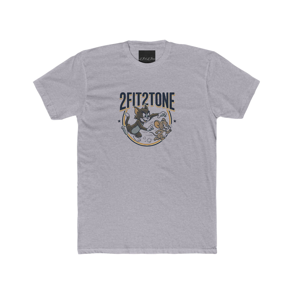 2FIT2TONE Cat & Mouse Retro Graphic Tee