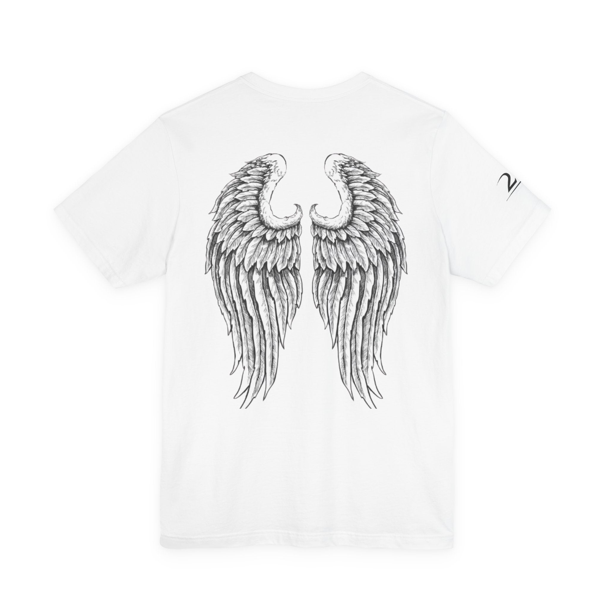 Angel Wings Graphic Tee — Large Back Wing Design T-Shirt