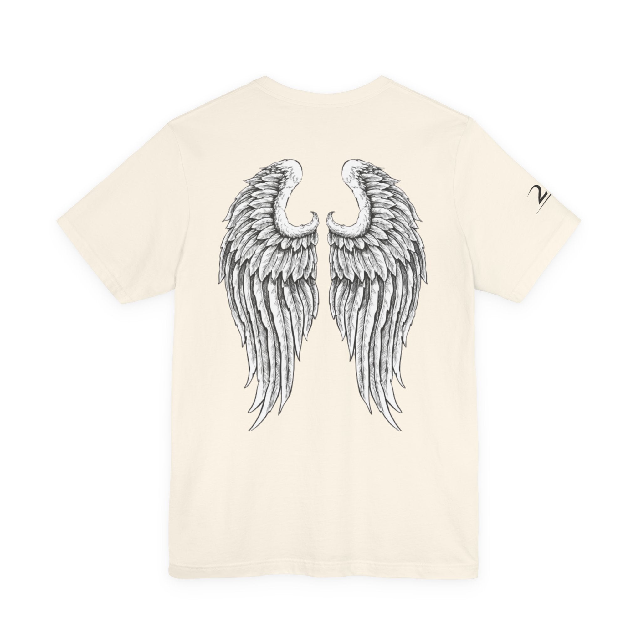 Angel Wings Graphic Tee — 2RE Chest Logo