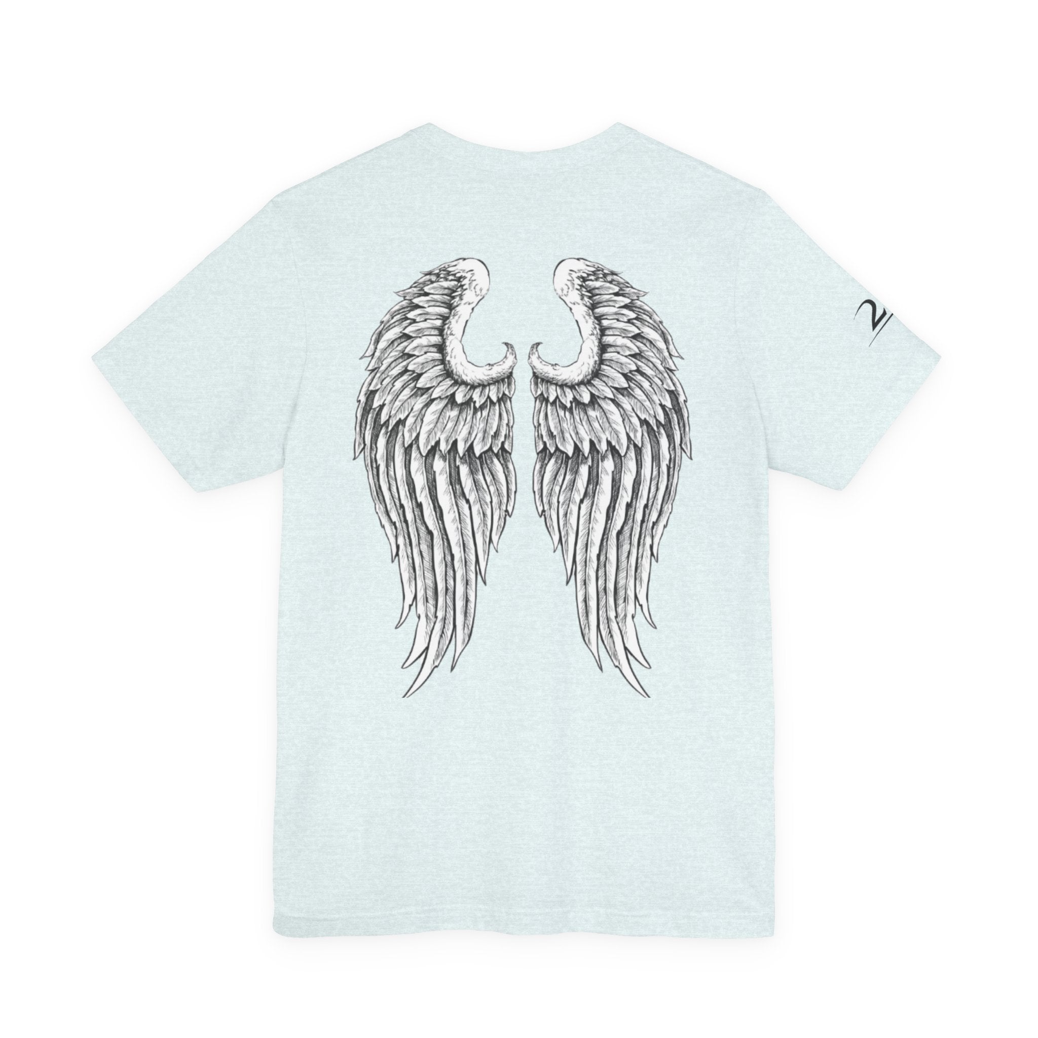 Angel Wings Graphic Tee — 2RE Chest Logo