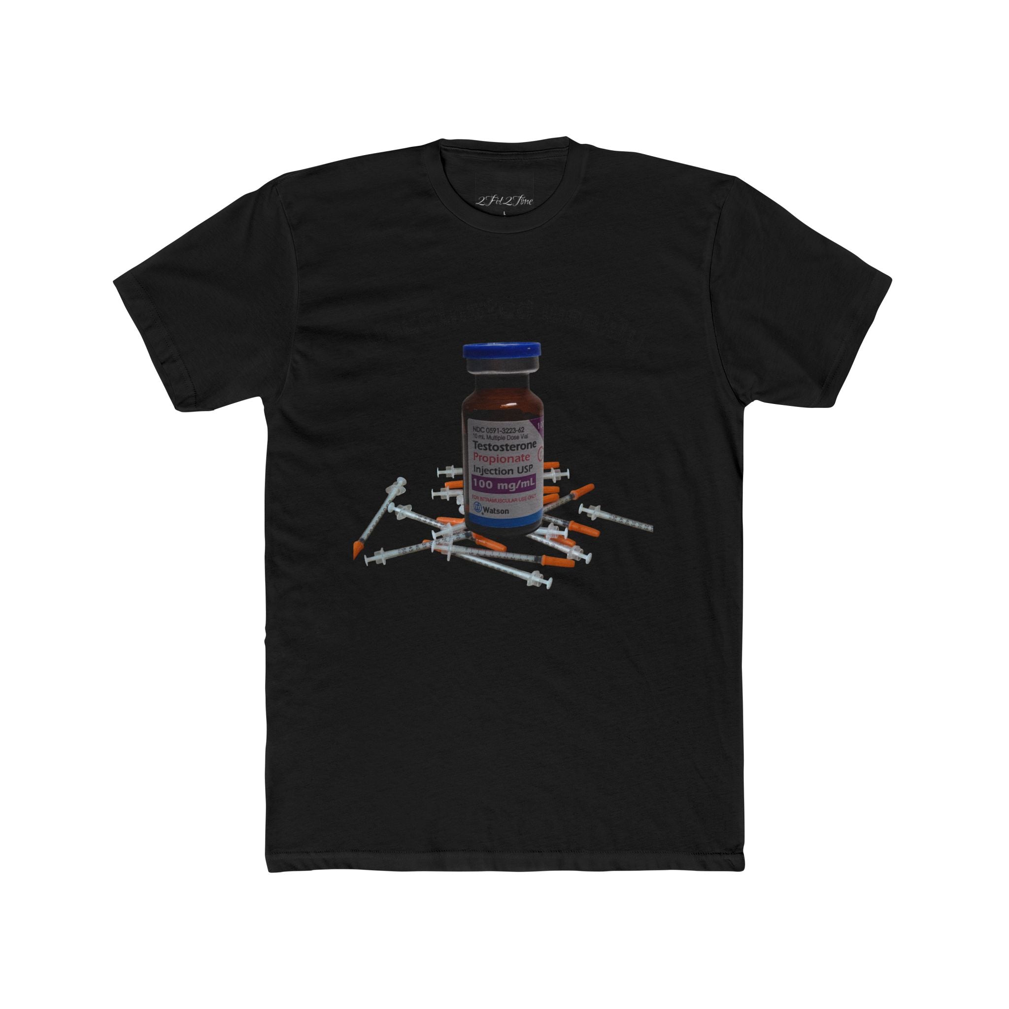 “Vaccinated Weekly” T‑Shirt — Vaccine Vial & Syringe Graphic Tee