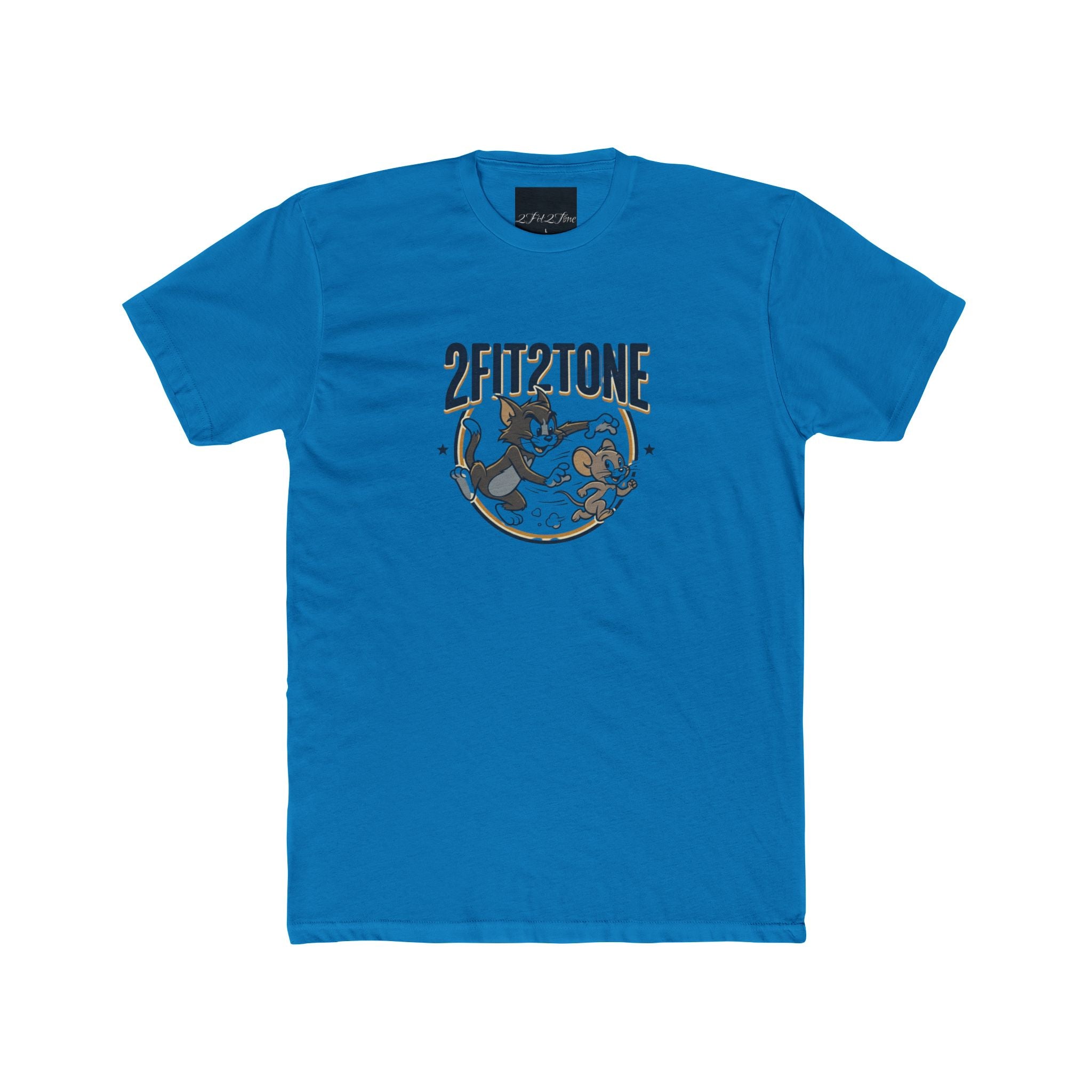 2FIT2TONE Cat & Mouse Retro Graphic Tee
