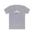 Distorted Phrase Graphic Tee — Minimalist Wavy Text Shirt