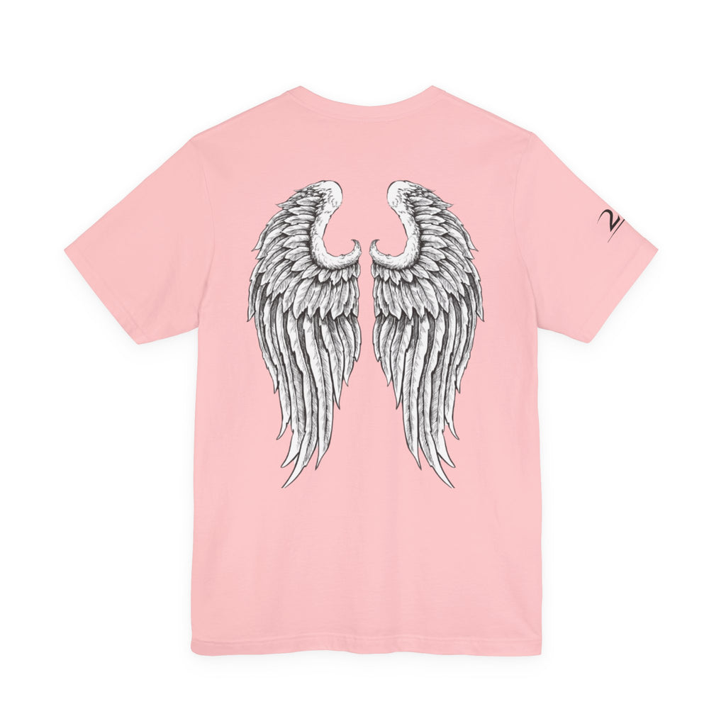 Angel Wings Graphic Tee — 2RE Chest Logo