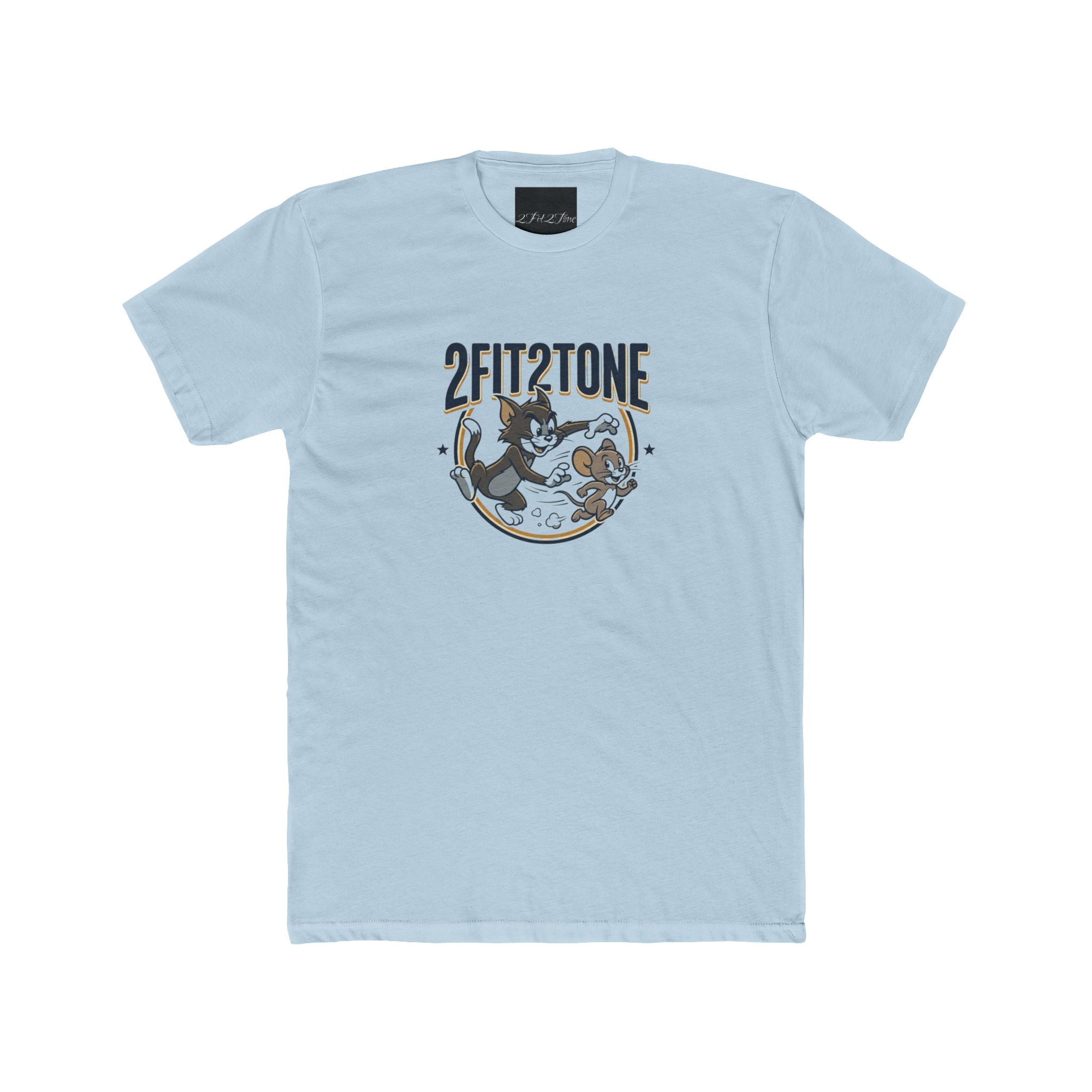 2FIT2TONE Cat & Mouse Retro Graphic Tee
