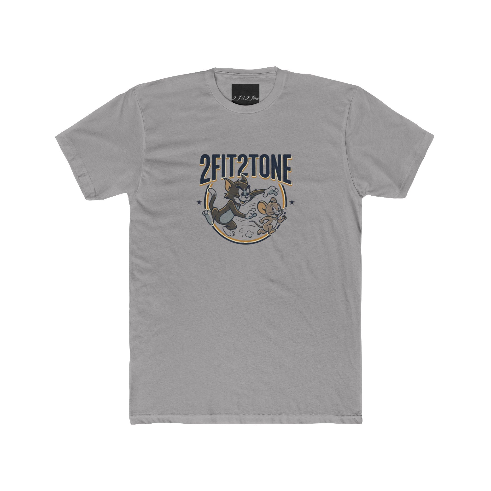 2FIT2TONE Cat & Mouse Retro Graphic Tee