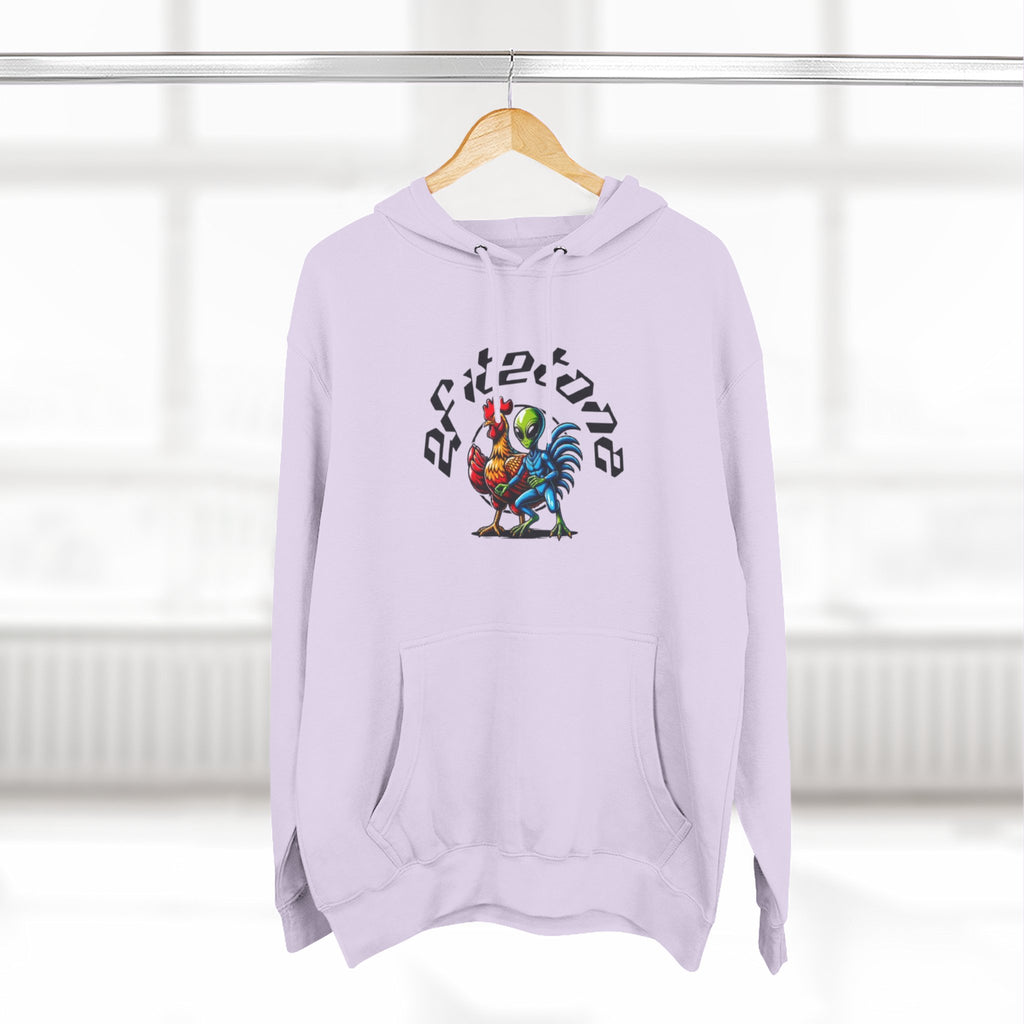 Angel Wings & Rooster Graphic Hoodie — Vintage Tattoo-Style Pullover
