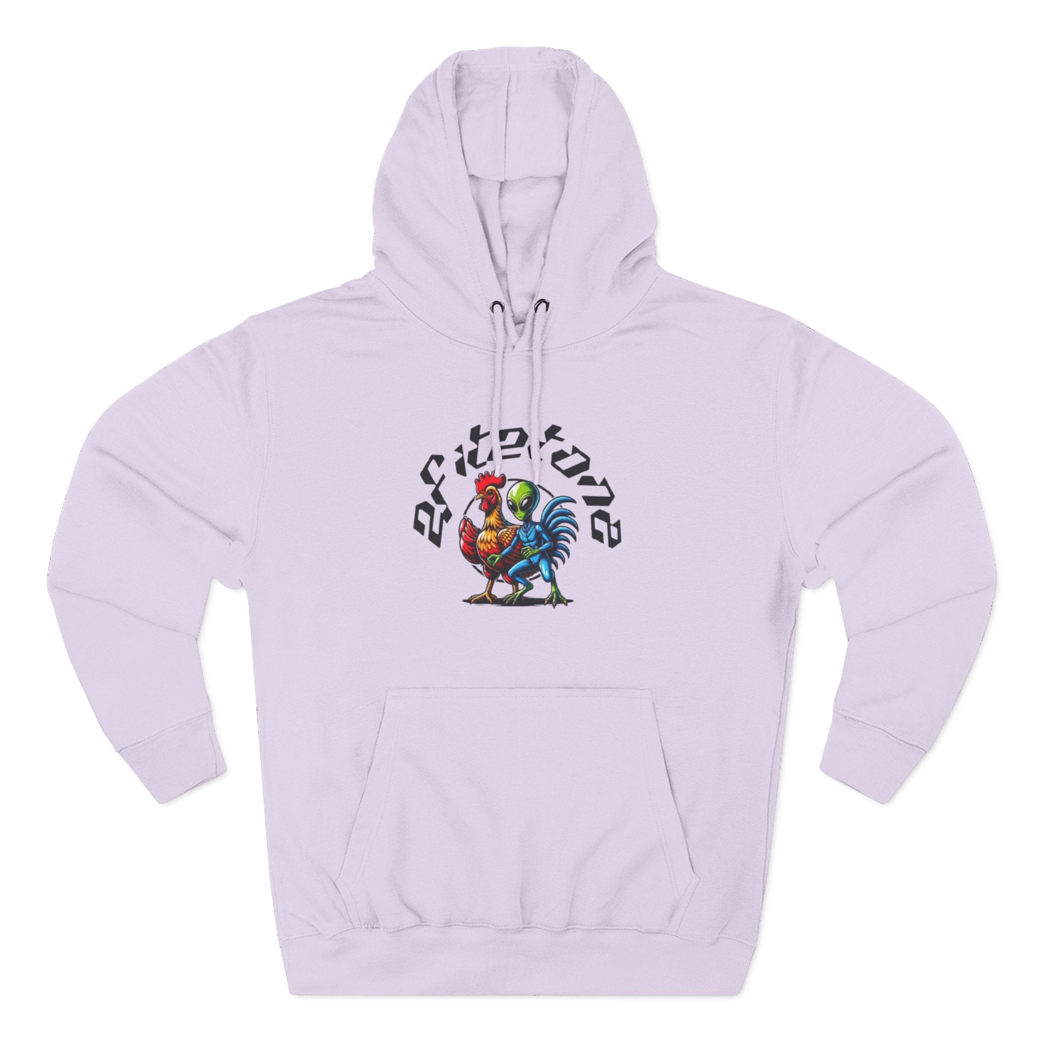 Angel Wings & Rooster Graphic Hoodie — Vintage Tattoo-Style Pullover