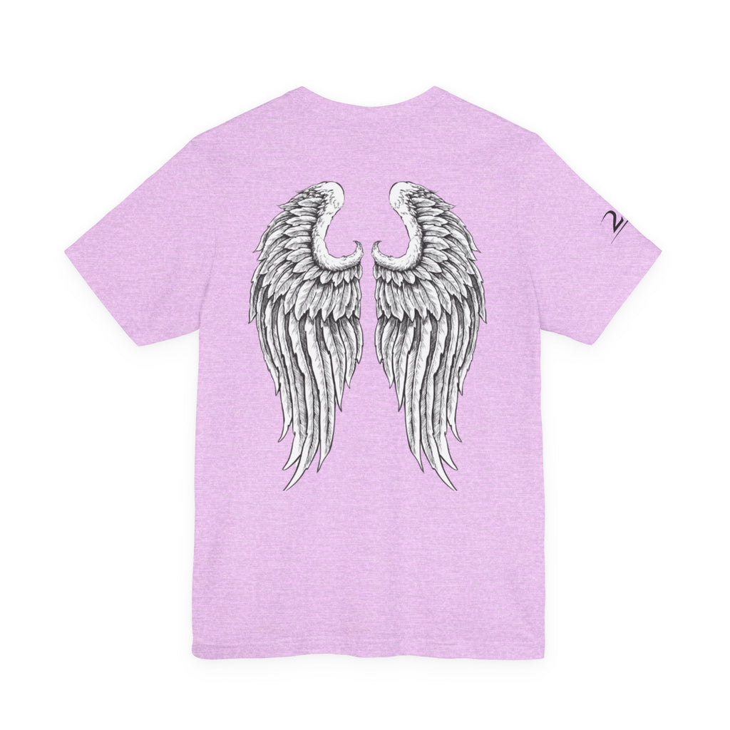 Angel Wings Graphic Tee — 2RE Chest Logo