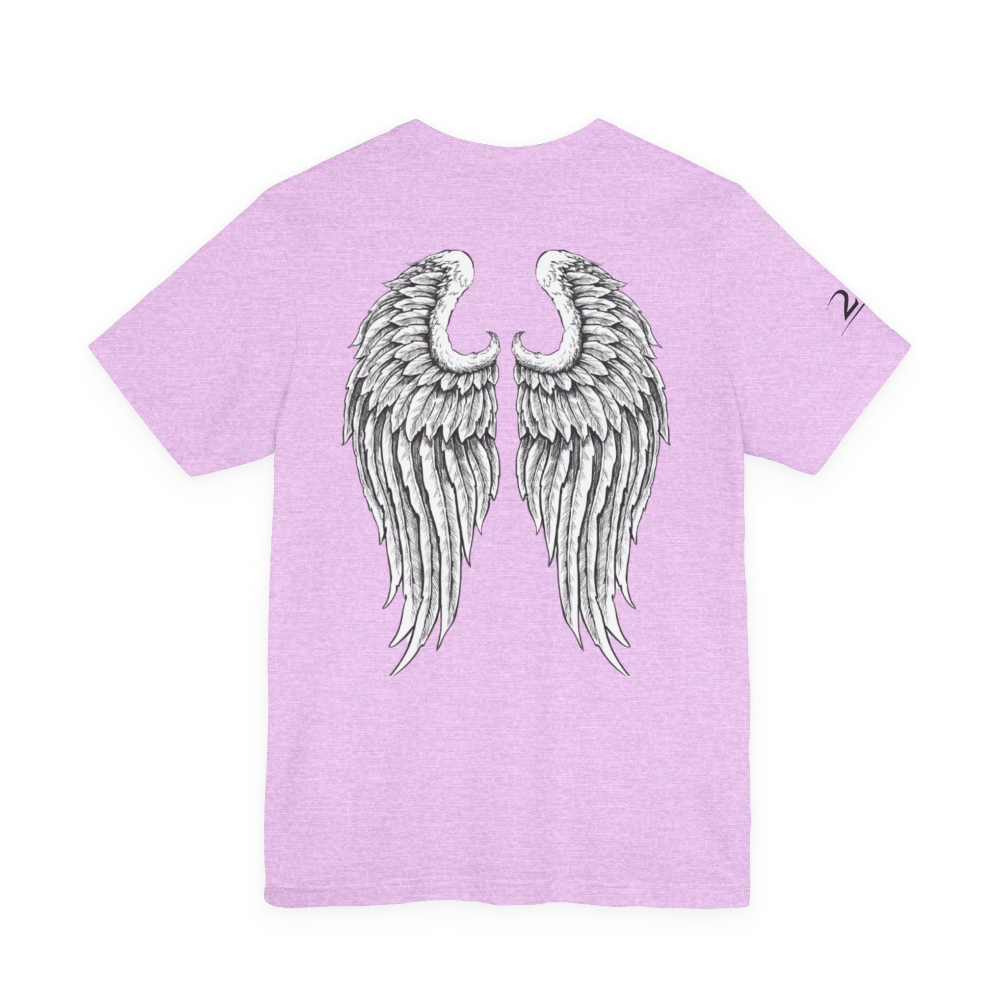 Angel Wings Graphic Tee — 2RE Chest Logo