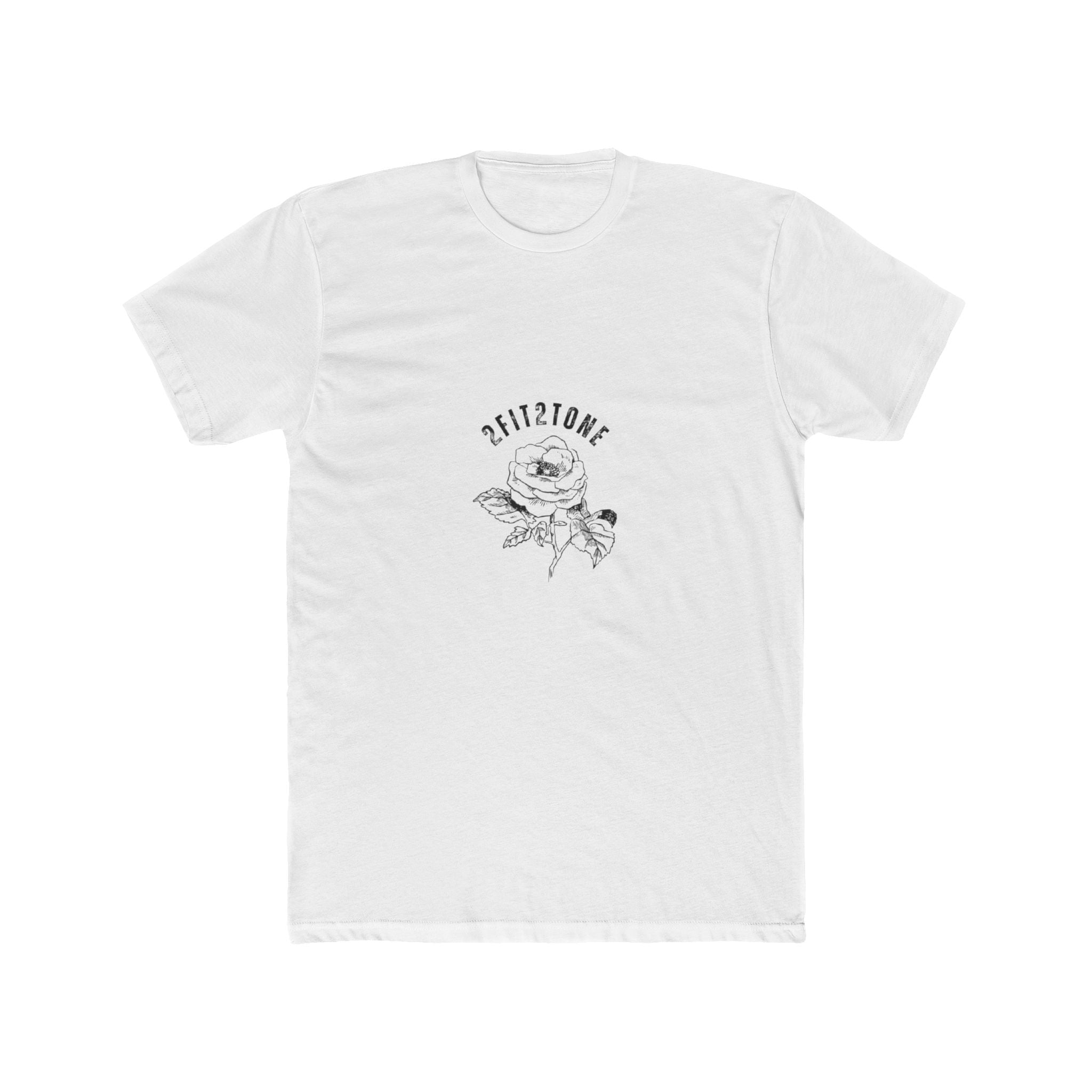 Rose Graphic T-Shirt — Minimal Floral Crew Tee